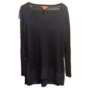 Joe Fresh Lightweight Navy Blue Summer Sweater with slits XS